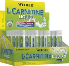 Joe Weider L-Carnitine Liquid, 20 x 25 ml Ampullen