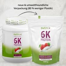 nutri+ veganes 6K Proteinpulver, 1000 g Dose