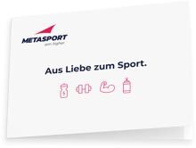 Metasport Geschenkgutschein, von 10 bis 350 Euro