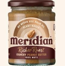 Meridian Foods Peanut Butter Rich Roast, 6 x 280 g Glas