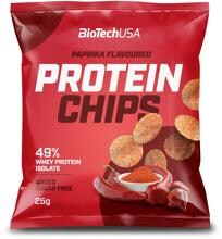 BioTech USA Protein Chips, 10 x 25 g Beutel, Paprika