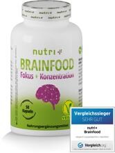nutri+ Brainfood Fokus + Konzentration, 50 Kapseln