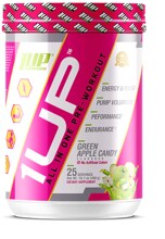 1Up Nutrition for Woman, All in One Pre-Workout, 400g Dose, Green Apple