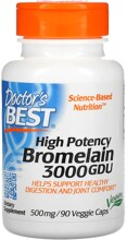 Doctor's Best High Potency Bromelain 3000 GDU, 90 Kapseln