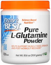 Doctor's Best Pure L-Glutamine Powder, 300 g Dose