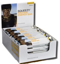 Squeezy Protein Energy Bar, 20 x 50 g Riegel, Vanille